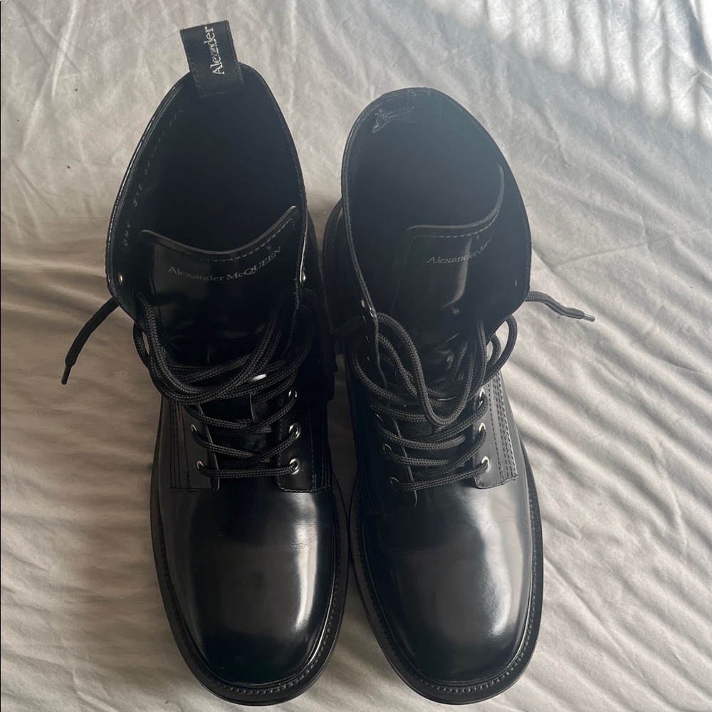 Alexander McQueen Black Men's Boots Size 44.5 (11) - Picture 4 of 4
